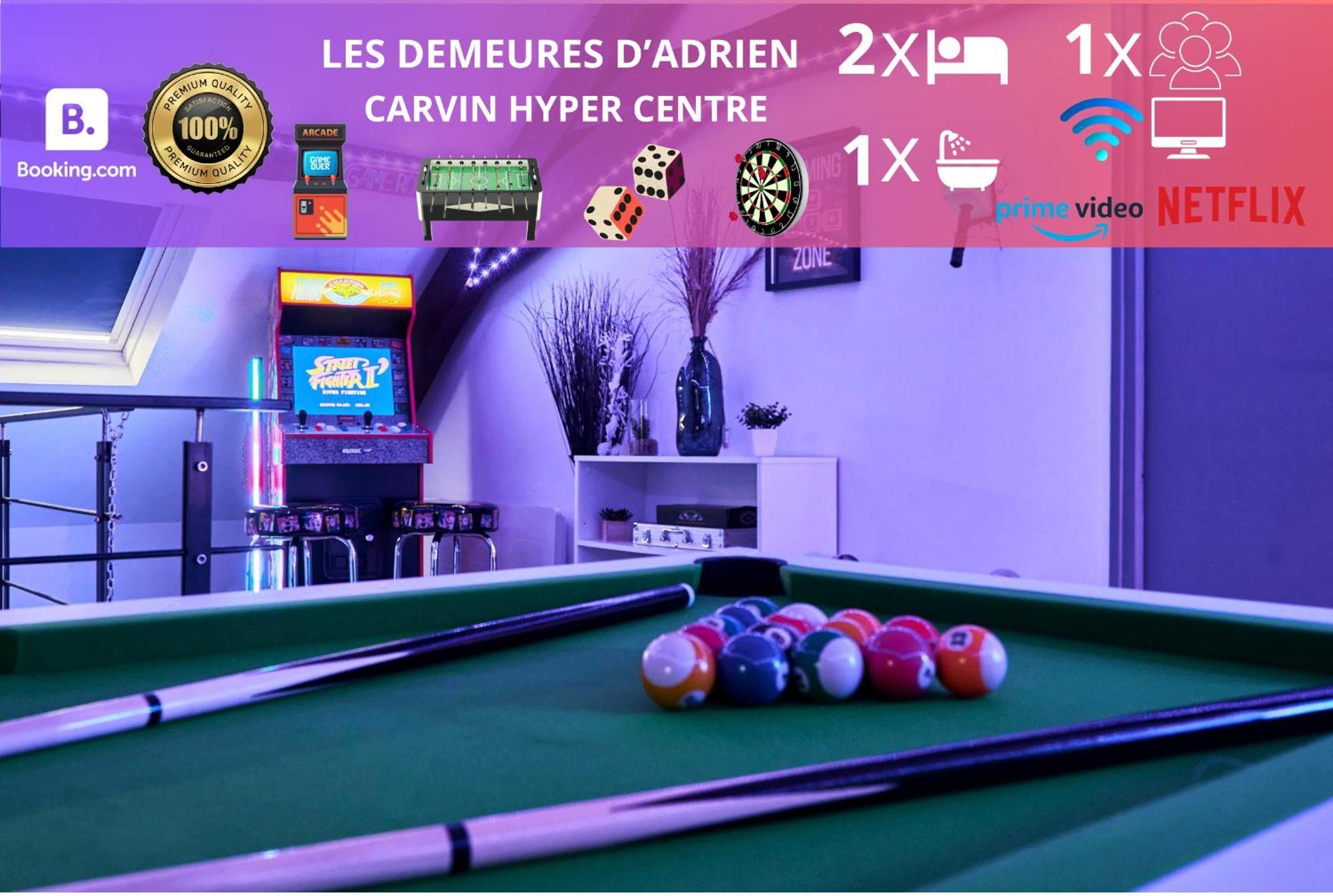 Gameclub - Les Demeures D'Adrien Lägenhet Carvin Exteriör bild